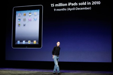 iPad 2 был официально представлен Стивом Джобсом